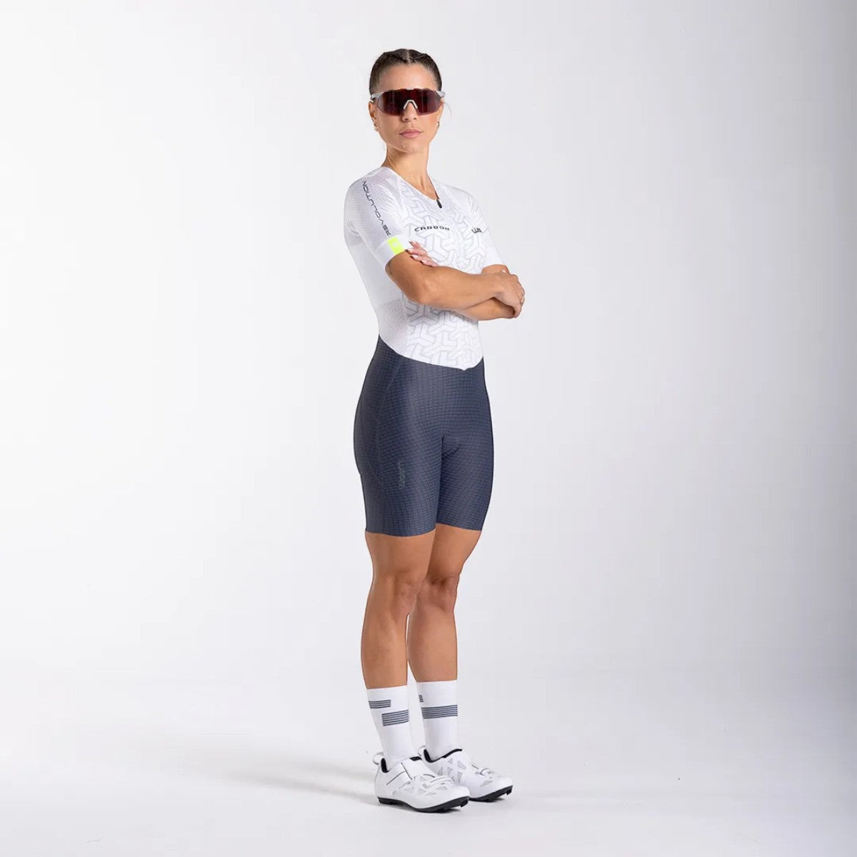 Macaquinho Triathlon c/ manga Carbon Revolution Woom Feminino II