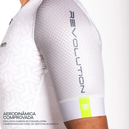 Macaquinho Triathlon com manga Carbon Revolution Woom Masculino II