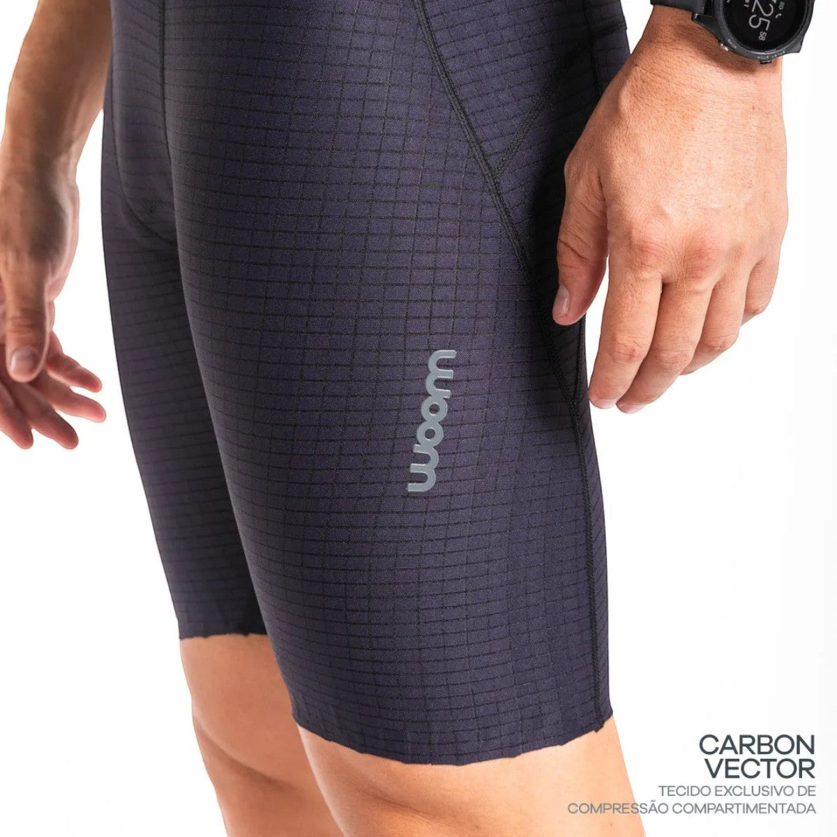 Macaquinho Triathlon com manga Carbon Revolution Woom Masculino II