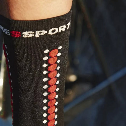 Meia de Compressão Compressport para Bike V4 (cano medio)