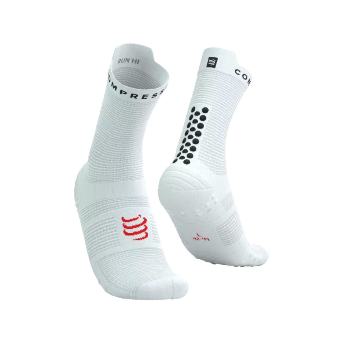 Meia de Compressão Compressport para Corrida V4 (cano medio)