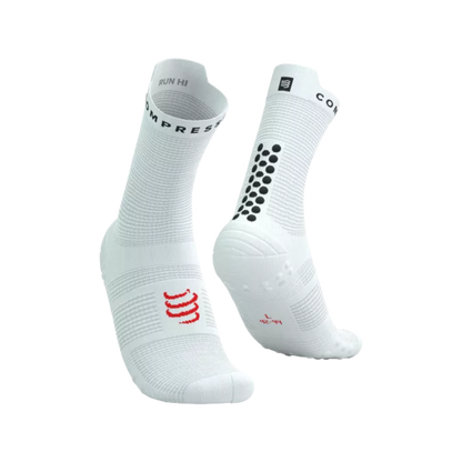 Meia de Compressão Compressport para Corrida V4 (cano medio)
