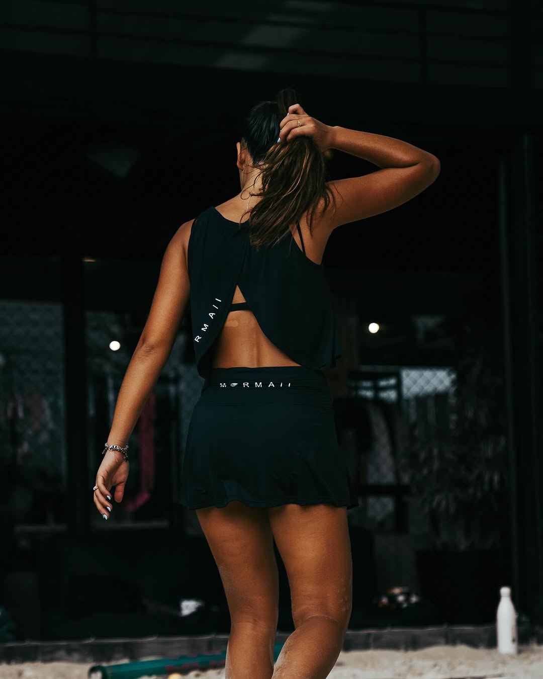 Conjunto Cropped e Saia Shorts Mormaii Beach Tennis